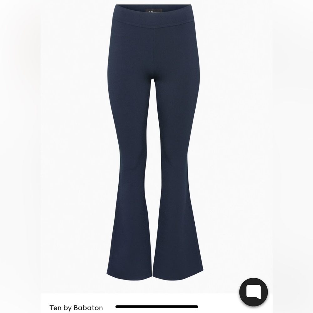 Ten by Babaton Paramount Pant Black Side Slit High Bell Boot cut